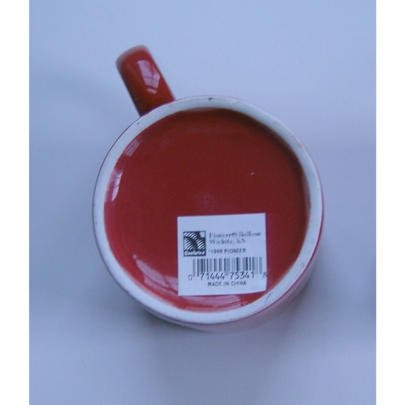 Lot of 2 I Love You Mugs Valentines Day Red White Pioneer Balloons 1998 - Picture 5 of 7